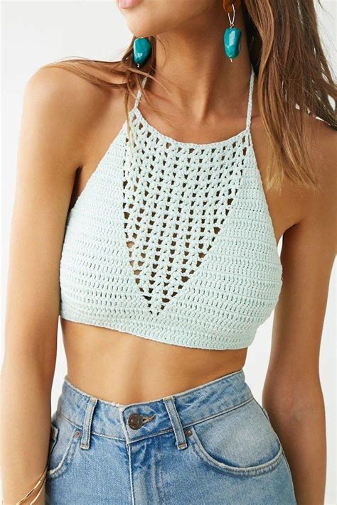 Crochet Halter Top Crochet Summer Tops Crochet Top Pattern Crochet