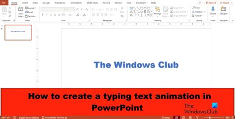 Typing Animation Powerpoint