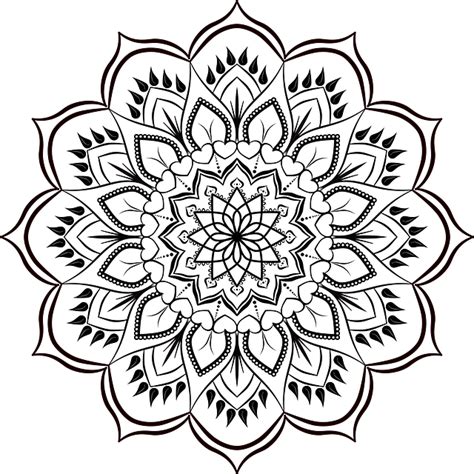 Patrón De Mandala De Flores Png Transparente Stickpng