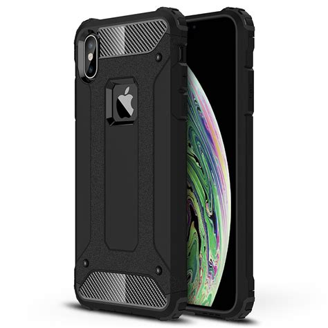 Military Defender Shockproof Case For Apple Iphone Xs Max Black