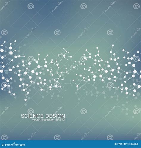 Structuurmolecule Van Dna En Neuronen Structureel Atoom Chemische