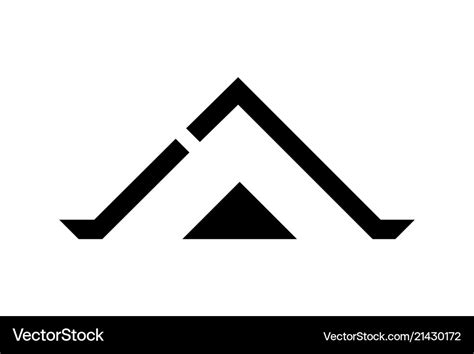 Roofing logo template Royalty Free Vector Image