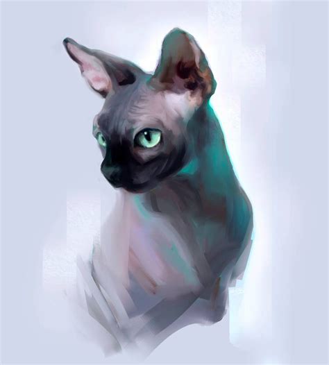 Sphynx By Fievy On Deviantart Cat Art Art Cat Painting