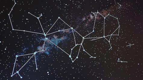 Premium Photo | Starry Night Sky with Constellations