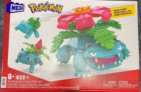 Mega Bulbasaur Evolution Set Ivysaur Venusaur Pokemon Mega Construx ...