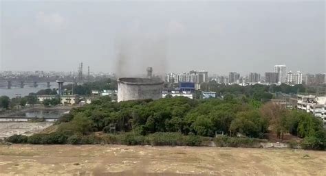 Demolition Of Years Old Meter High Power Station In Surat