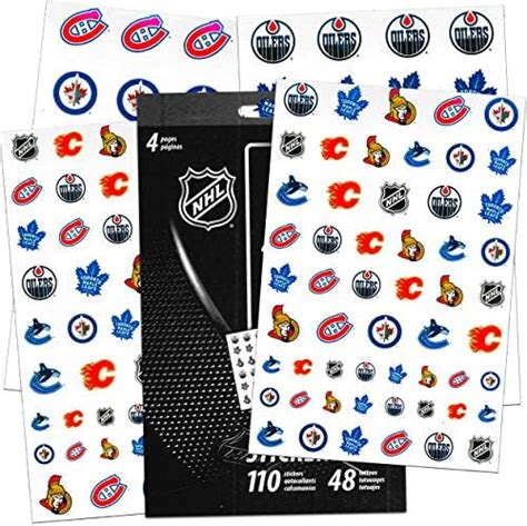 NHL Stickers and Temporary Tattoos Party Supplies Set ~ Bundle Includes ...