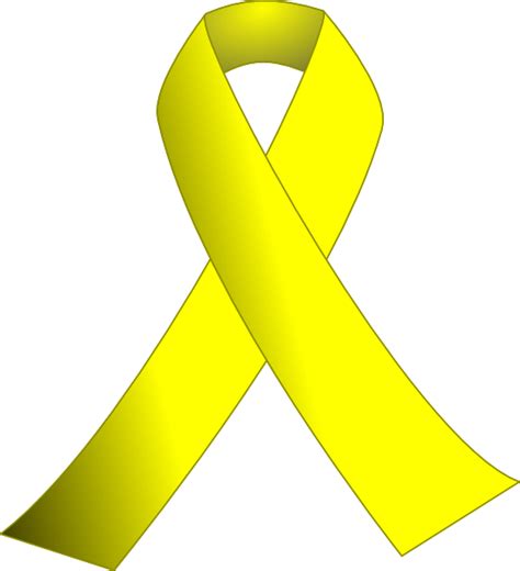 Yellow Ribbon W/black Background Clip Art at Clker.com - vector clip art online, royalty free ...