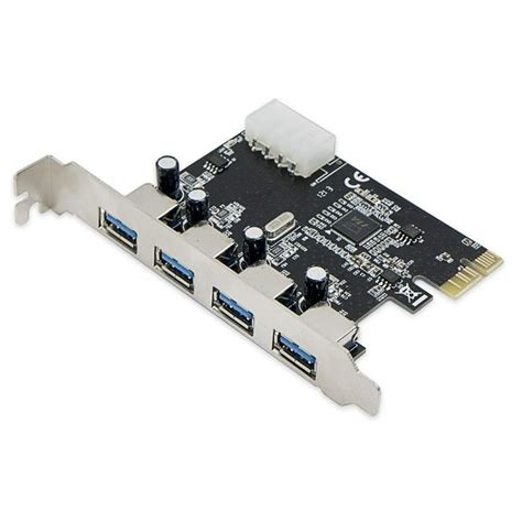 Syba Pci Express Usb 30 4 Port Card Via Chipset 4pin Molex Power 5gbps