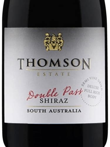 Thomson Estate Double Pass Shiraz Vivino US