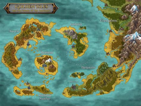 The Golden Isles, my first proper map with Inkarnate. Thoughts and ...