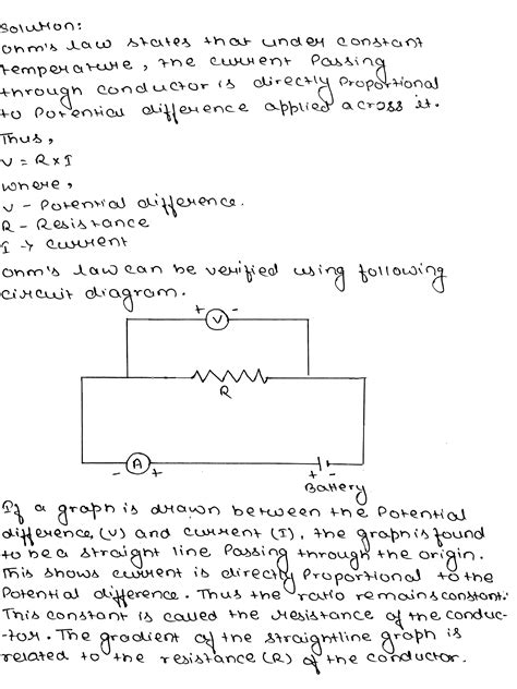 Draw Circuit Diagram Of Ohm S Law In The Laboratory - Circuit Diagram