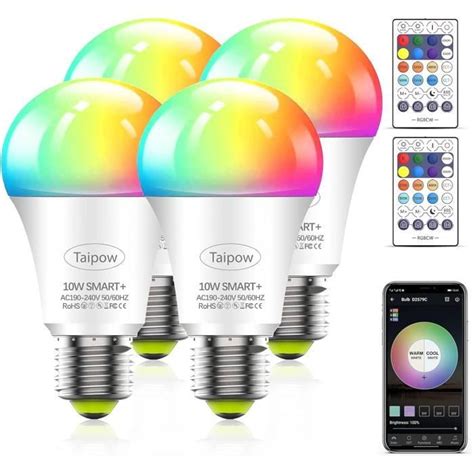 Led Ampoule Connect E Alexa E W Ampoule Wifi Multicolore Avec