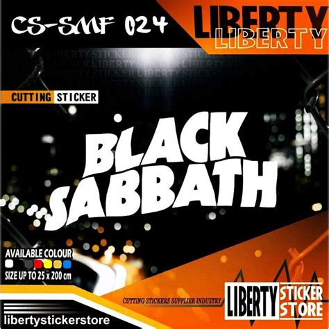 Jual Cutting Sticker Black Sabbath Cutting Stiker Black Sabbath