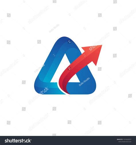 Triangle Arrow Logo Vector Stock Vector (Royalty Free) 1231829257 ...