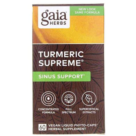 Turmeric Supreme Sinus Support Gaia Herbs