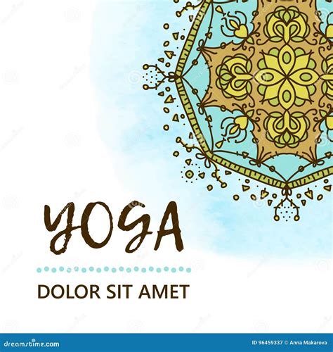 Vector Yoga Illustration Template Of Poster For International Yoga Day