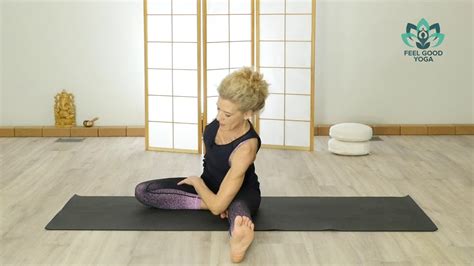 1 Minute De Yoga Par Jour Torsion Assise Seated Twist YouTube