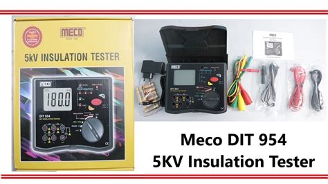 Meco Insulation Tester DIT 954 YouTube