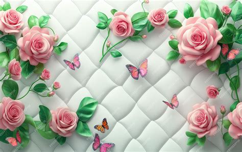 3D Room Wallpaper With Flower 3D WallpaperILLUSTRATION wallpaper background 3D illustration ...