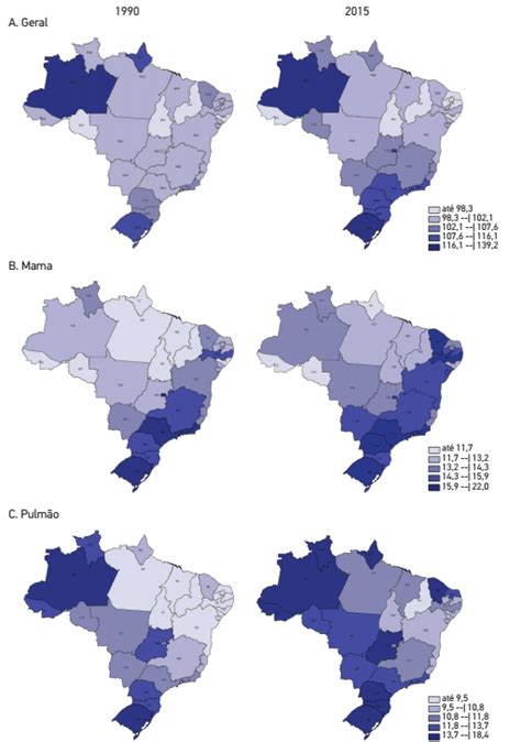 Scielo Brazil Magnitude E Varia O Da Carga Da Mortalidade Por C Ncer