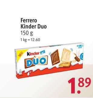 Ferrero Kinder Duo Angebot Bei Rossmann Prospekte De