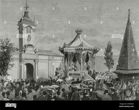 Journey Of The King And Queen Of Spain To Galicia August 9 1881