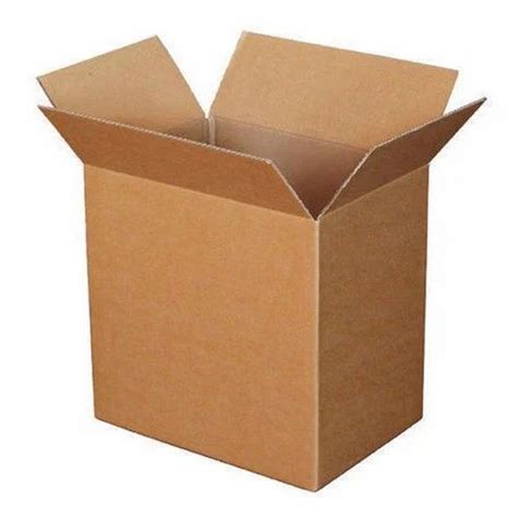 Brown Rectangular Plain Corrugated Cardboard Packaging Box Weight