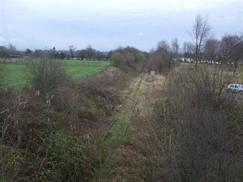 Disused Railway Line At Gobowen Richard Hoare Cc By Sa