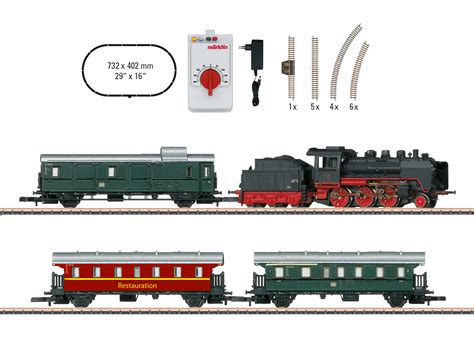 Märklin 81874 Startpackung Museums Personenzug mit Dampflok BR 24 Z