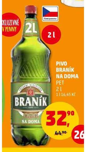 ARCHIV PIVO BRANÍK NA DOMA PET 2 l v akci platné do 13 4 2022