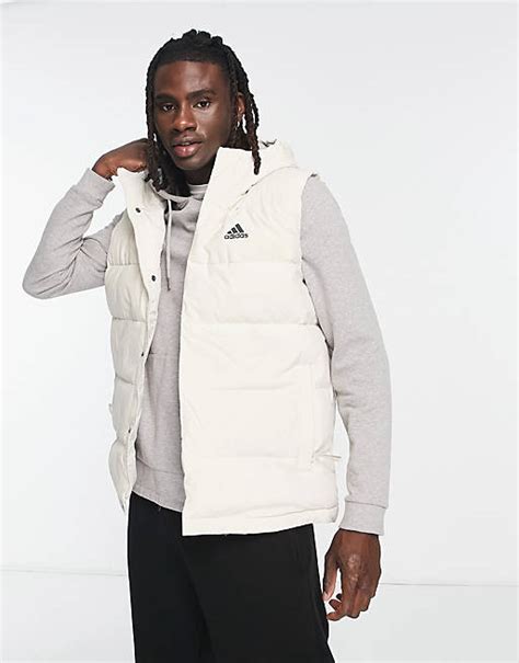 Adidas Outdoor Helionic Puffer Gilet In White Asos