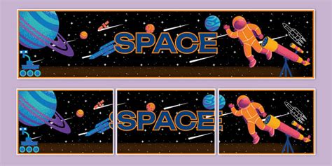 Space Display Banner (Teacher-Made) - Twinkl