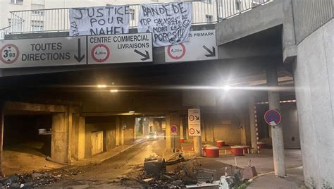 Mort de Nahel violences urbaines derrière Centre 2 et dans le centre