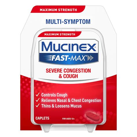 Mucinex® Fast-Max® Severe Congestion & Cough Caplets | Mucinex®