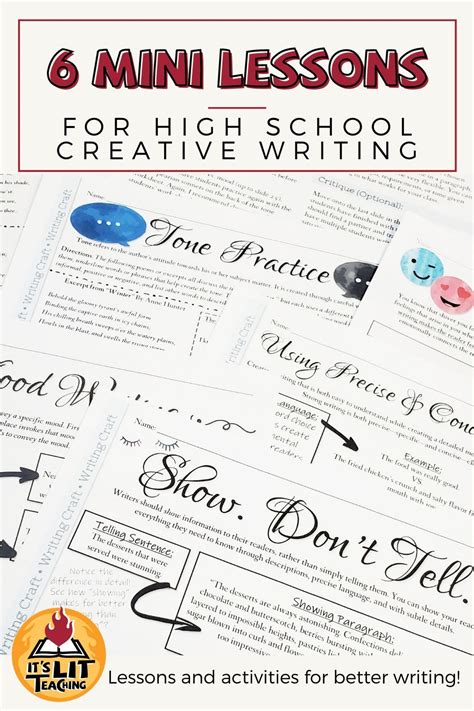 High School Creative Writing Workshops And Mini Lessons Bundle Writing