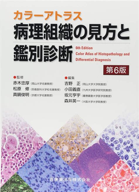 カラーアトラス 病理組織の見方と鑑別診断 第6版 赤木 忠厚 松原 修 真鍋 俊明 吉野 正 小田 義直 坂元 亨宇 森井