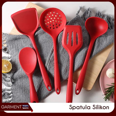 Jual Spatula Silikon Sutil Silicone Kitchen Tool Set Teflon Wajan Masak