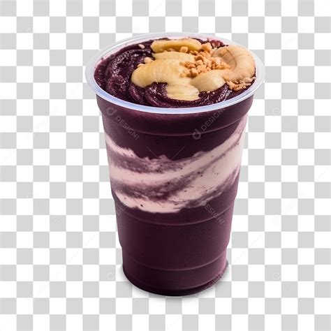 Copo de Açaí PNG Transparente download Designi