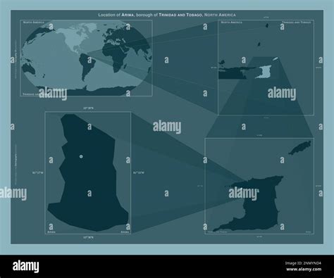 Arima Borough Of Trinidad And Tobago Diagram Showing The Location Of