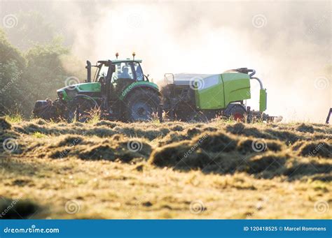 Farmer with Tractor in Field Stock Image - Image of harvesting, land: 120418525