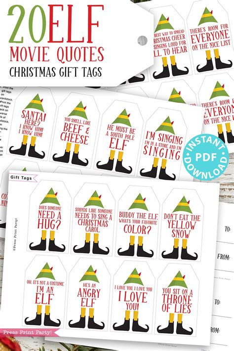 Elf Movie Printables