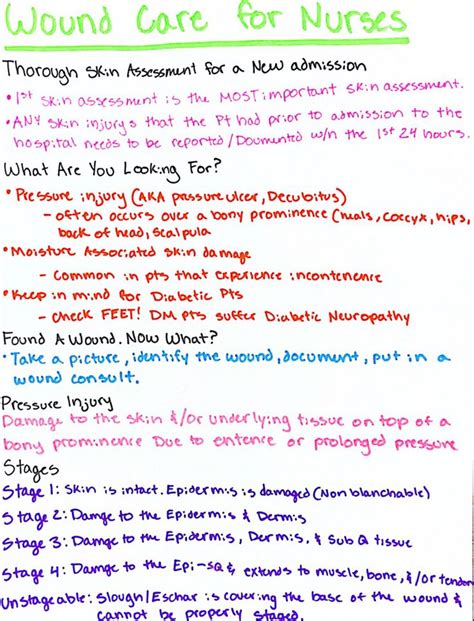 Wound Care For Nurses Nursing School Notes Nursing School Survival