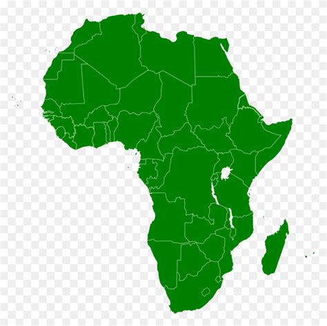 Map Of The African Union - Africa Map PNG - FlyClipart