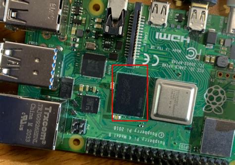 Wie können wir einen RAM Chip auf dem Raspberry Pi 4 Gerät identifizieren