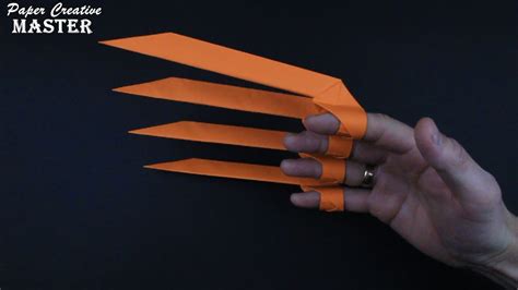 How To Make Claws Out Of Paper Origami Claws Youtube