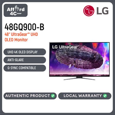 LG 48GQ900-B 48” UltraGear™ UHD 4K OLED Gaming Monitor