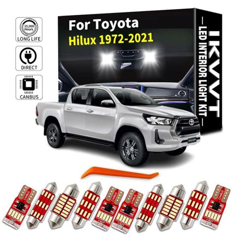 IKVVT Canbus LED Interior Dome Map Trunk Light Kit For Toyota Hilux