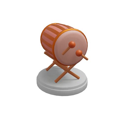 3d Illustration Of Bedug Drum On The Podium Transparent Background