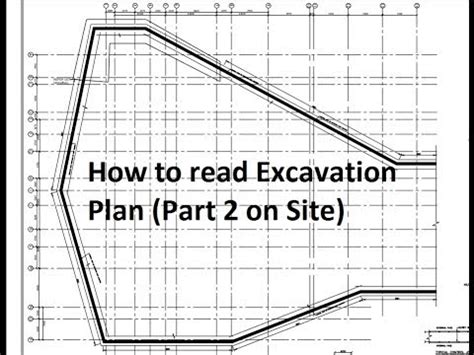 How To Read Excavation Plan Part 2 On Site YouTube